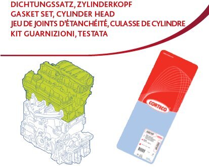 Dichtungssatz, Zylinderkopf CORTECO 418267P