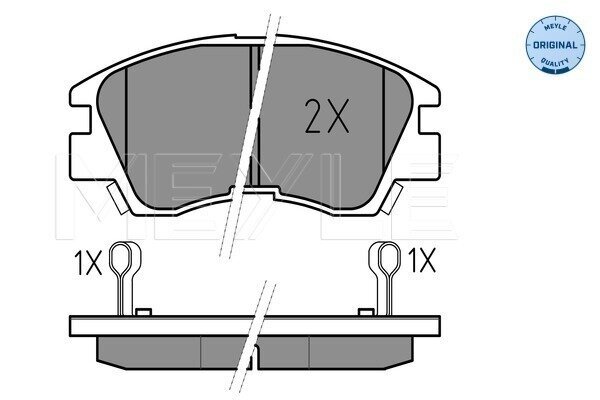 Bremsbelagsatz, Scheibenbremse MEYLE 025 213 7316/W