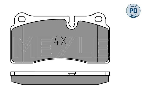 Bremsbelagsatz, Scheibenbremse MEYLE 025 242 6118/PD