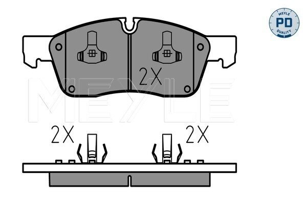 Bremsbelagsatz, Scheibenbremse MEYLE 025 251 9021/PD