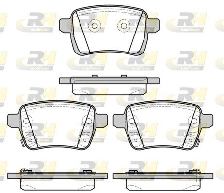 Bremsbelagsatz, Scheibenbremse ROADHOUSE 21450.22