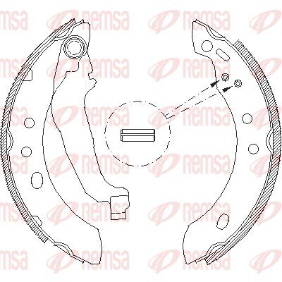 Bremsbacke REMSA 4394.00