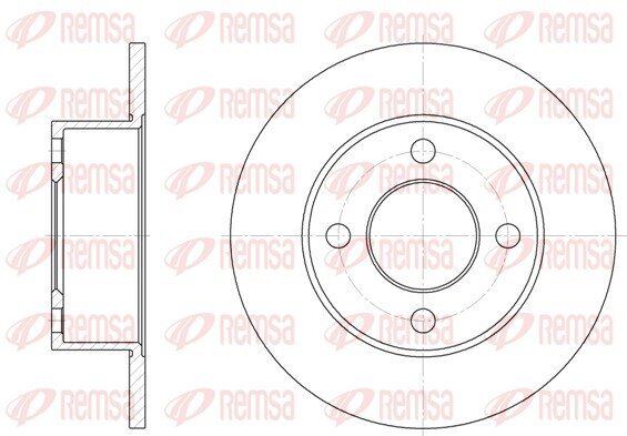 Bremsscheibe REMSA 6122.00