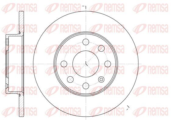 Bremsscheibe REMSA 6664.00