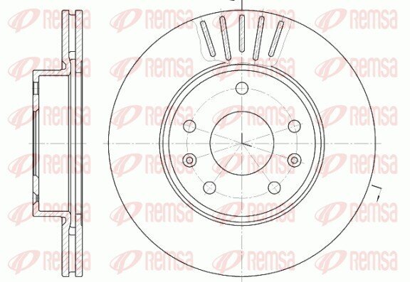 Bremsscheibe REMSA 6670.10