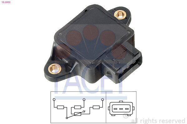 Sensor, Drosselklappenstellung FACET 10.5002