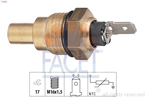 Sensor, Kühlmitteltemperatur FACET 7.3041