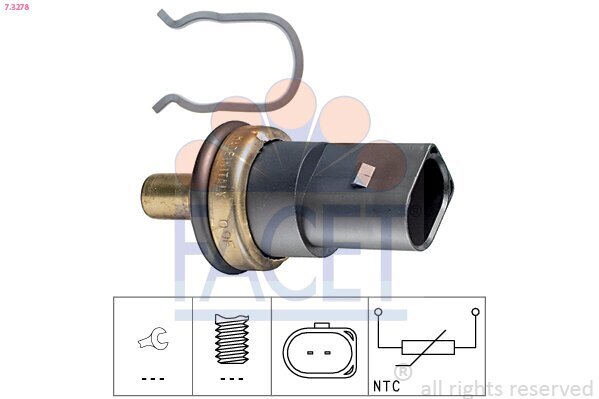 Sensor, Kühlmitteltemperatur FACET 7.3278