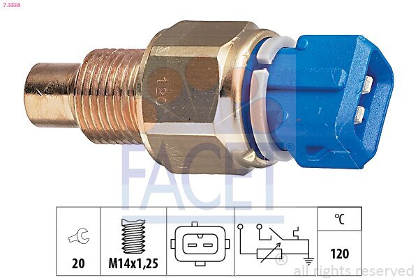 Sensor, Kühlmitteltemperatur FACET 7.3558