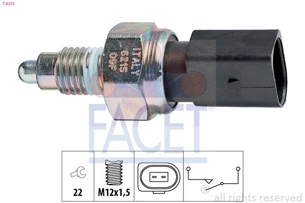 Schalter, Rückfahrleuchte FACET 7.6215