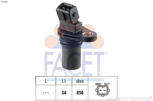 Sensor, Drehzahl FACET 9.0354