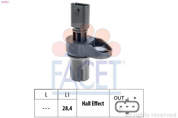 Sensor, Nockenwellenposition FACET 9.0757