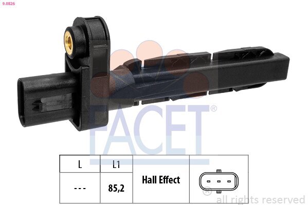 Impulsgeber, Kurbelwelle FACET 9.0826