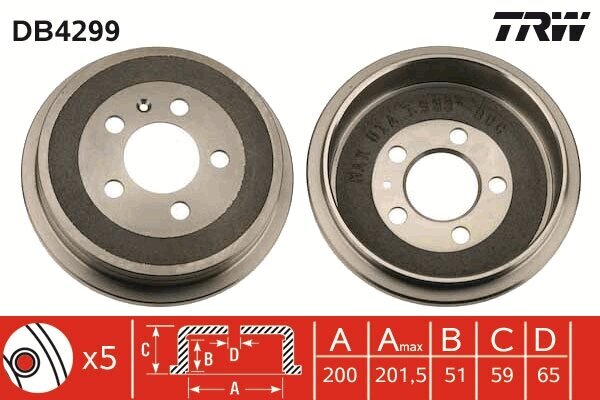 Bremstrommel TRW DB4299