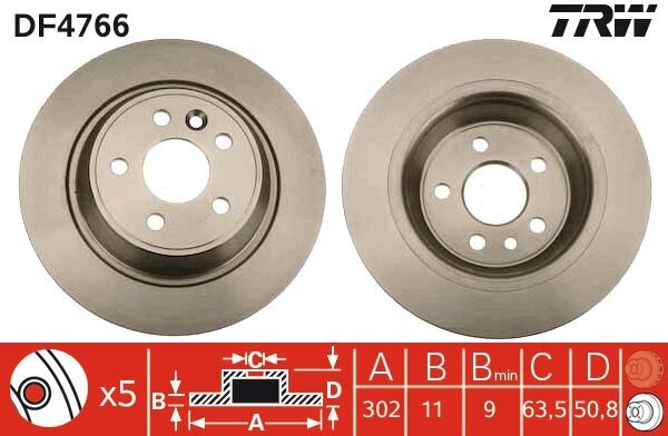 Bremsscheibe TRW DF4766