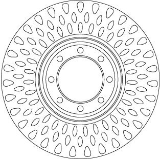 Bremsscheibe TRW DF6688S