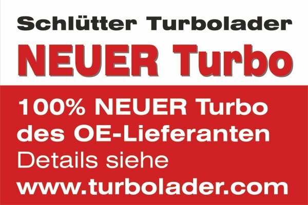 Lader, Aufladung SCHLÜTTER TURBOLADER 172-05365