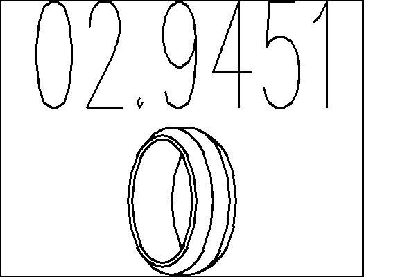 Dichtring, Abgasrohr MTS 02.9451