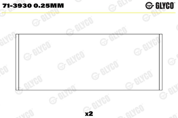 Pleuellager GLYCO 71-3930 0.25mm