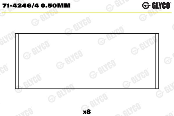 Pleuellager GLYCO 71-4246/4 0.50mm