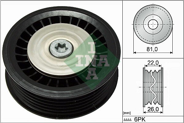 Umlenk-/Führungsrolle, Keilrippenriemen INA 532 0678 10