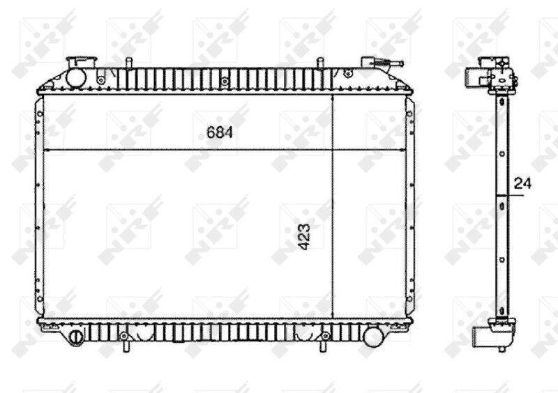 Kühler, Motorkühlung NRF 519534