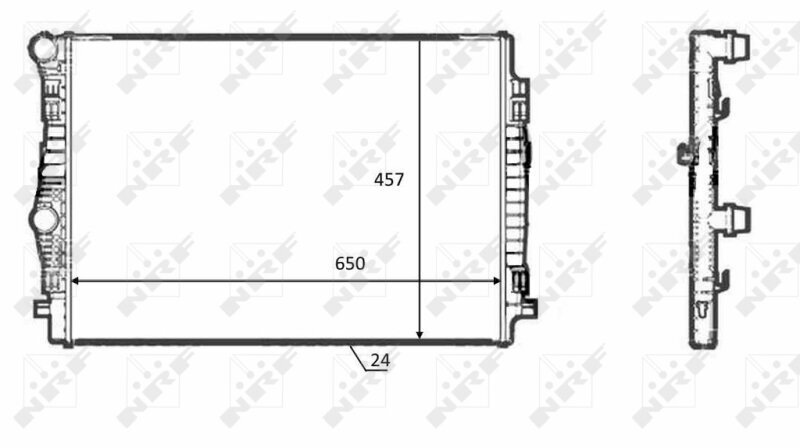 Kühler, Motorkühlung NRF 58392