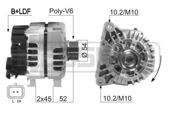 Generator 14 V ERA 210604A