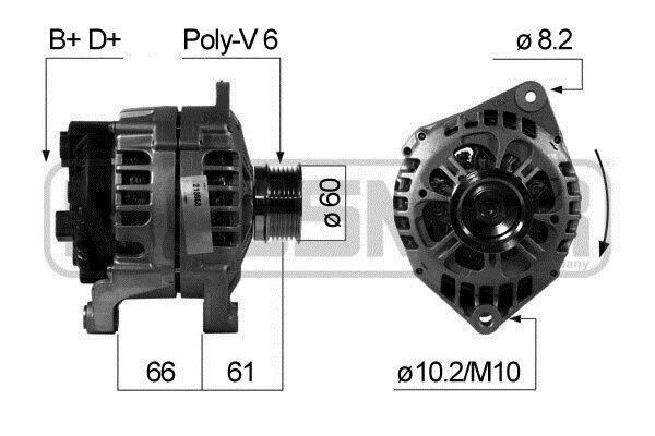 Generator 14 V ERA 210668A