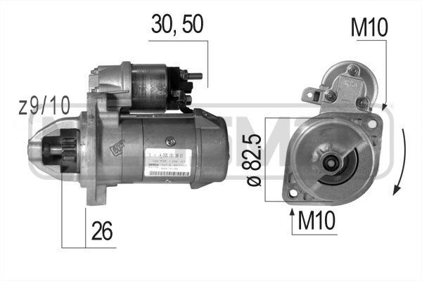 Starter 12 V 1,2 kW ERA 220060A