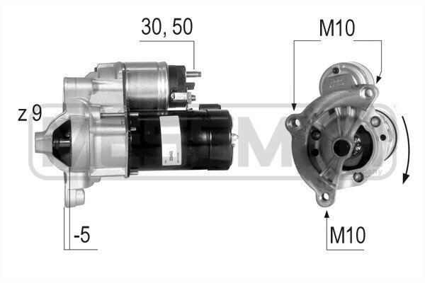 Starter 12 V 0,85 kW ERA 220455