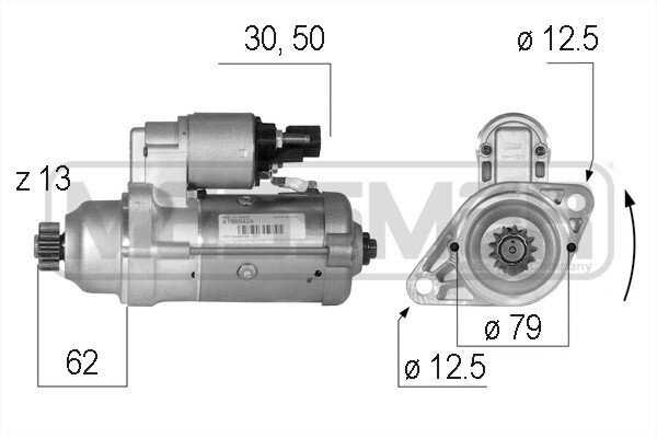 Starter 12 V 2 kW ERA 220591A