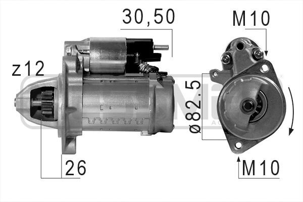 Starter 12 V 1,8 kW ERA 220671A