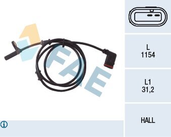 Sensor, Raddrehzahl FAE 78028