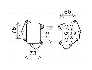 Ölkühler, Motoröl AVA QUALITY COOLING CN3309