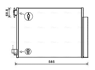 Kondensator, Klimaanlage AVA QUALITY COOLING DAA5011D