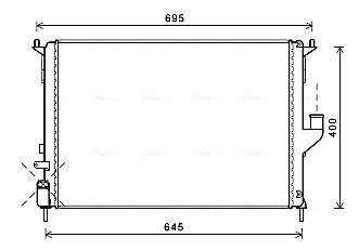 Kühler, Motorkühlung AVA QUALITY COOLING RTA2477