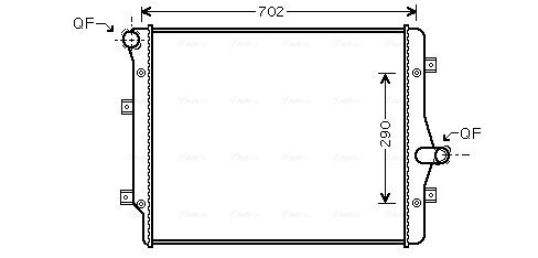 Kühler, Motorkühlung AVA QUALITY COOLING VN2208