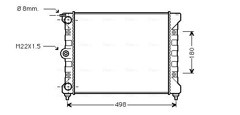 Kühler, Motorkühlung AVA QUALITY COOLING VNA2039