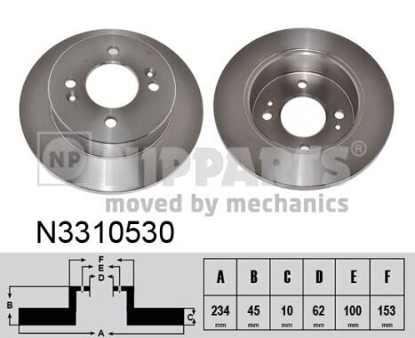 Bremsscheibe NIPPARTS N3310530