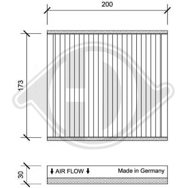 Filter, Innenraumluft DIEDERICHS DCI0177