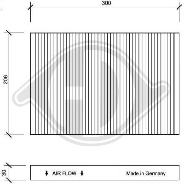 Filter, Innenraumluft DIEDERICHS DCI1071