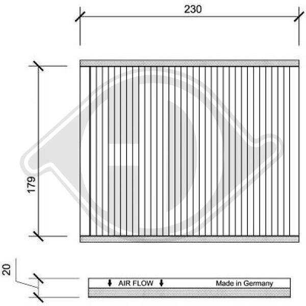 Filter, Innenraumluft DIEDERICHS DCI1090