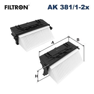 Luftfilter FILTRON AK 381/1-2x