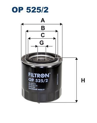 Ölfilter FILTRON OP 525/2