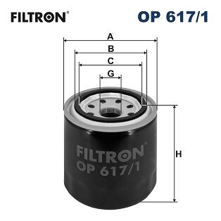 Ölfilter FILTRON OP 617/1