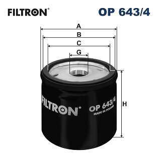 Ölfilter FILTRON OP 643/4