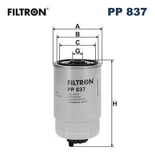 Kraftstofffilter FILTRON PP 837
