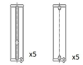 Kurbelwellenlager FAI AutoParts BM1031-025