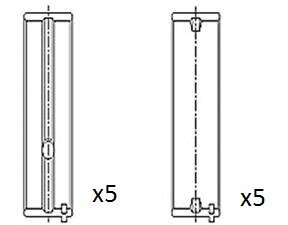 Kurbelwellenlager FAI AutoParts BM1034-STD